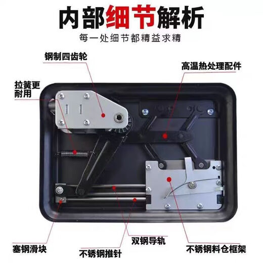Xinjiang manual cigarette rolling machine complete set with pipe new cigarette machine mantis arm double track thickness household filling 8:0 thickened gear mantis arm new model 58