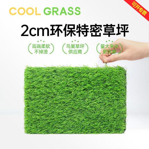 COOLGRASS Rooftop Simulated Artificial Lawn Insulated Sunshade Sunscreen Silencer Sun Room Roof Terrace Outdoor Fake Lawn Carpet 2cm Specially Densified Beautiful Flame Retardant Rooftop Terrace