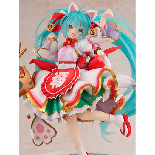 贝智鹿初音未来TAITO周边二次元美少女战士模型机箱摆件公仔送礼物 初音未来许愿猫 现货
