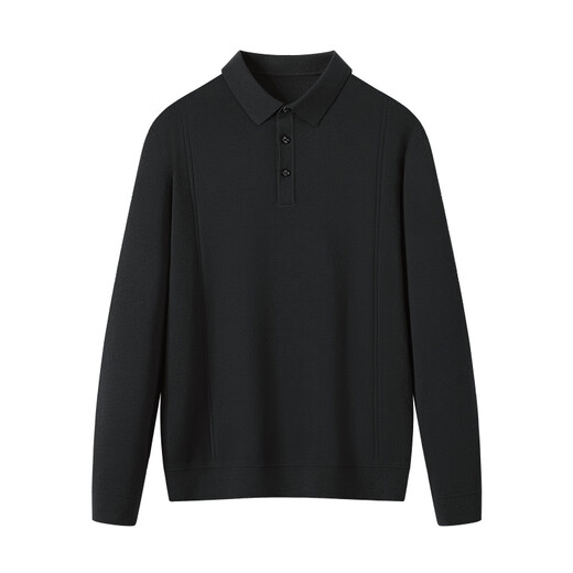 Hengyuanxiang Peasted Pure Cardigan Men's Autumn and Winter Color sólido Camiseta de manga larga suéter casual suéter para hombres azul marino 2xl /185 /100a
