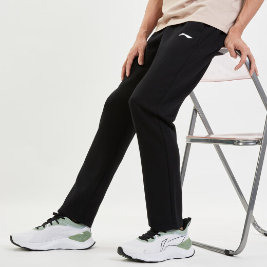 Li-ning (LI-NING) sports pants, fashionable and casual, comfortable and breathable running pants for men, flat straight training pants for men