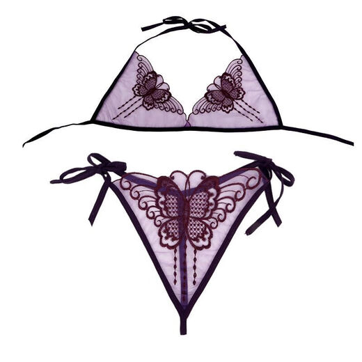 The right side of the thong skirt is so short that you can’t even imagine the sexy beauty’s naked body, low-waisted pearls, and small pantyhose c03 light green M