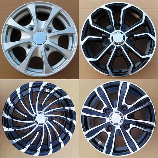 天南兄弟 TNBROTHERS12寸电动四轮车14570r12铝圈15570r12铝合金轮毂13570摩托三轮车 铝圈中心距114.3毫米宝石款式