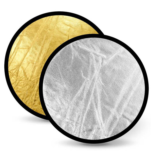 Godox 2-in-1 60CM reflective plate, gold and silver fill light plate, folding light barrier, soft light plate, outdoor sun visor, portrait document reflector, portable light fill plate, 60cm