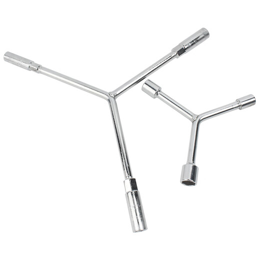 Guwanji three-prong socket wrench Y-shaped socket wrench triangle tool extended outer hexagonal multi-head Y-shaped auto repair wrench 8-10--12 1 pc