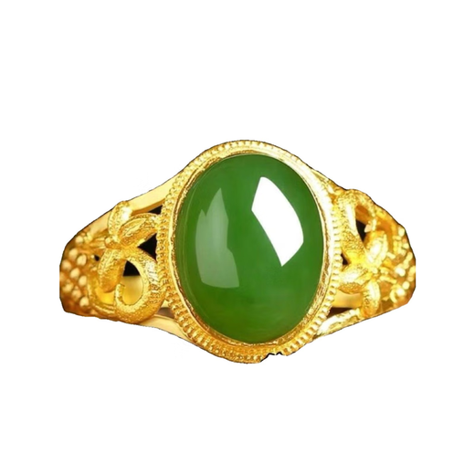 Thousands of people are grabbing the new pure 6-color opening port adjustable cat eye emerald green ring as a gift, 3.8g sapphire ring