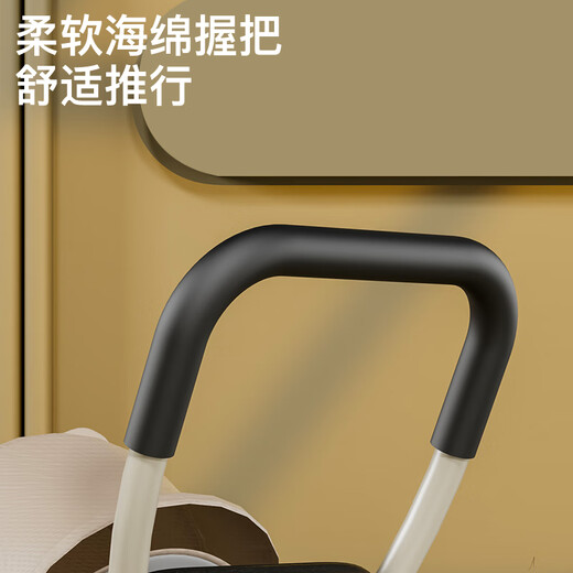 Live Stone Kinder-Dreirad, Fahrrad, Kinderwagen, Baby-Walking-Artefakt, verschiebbares aufblasbares Fahrrad, 1–6 Jahre alt, 1 Auto, 4 Titan-Leerräder + kostenlose Aufbewahrungstasche + Schwammschieber, 61 Kindertagsgeschenk, drehbarer Sitz + schiebbar