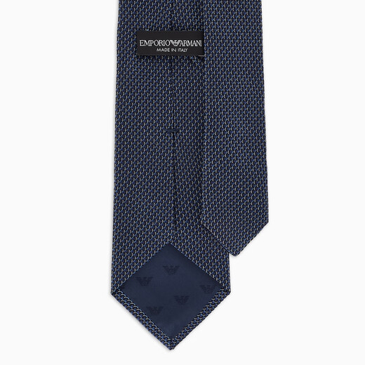 Emporio Armani/Armani offizielles Flaggschiff New Herren Mulberry Silk Retro Textur Hand Krawatte 2025 Sommer FB163-Night Sky Blue One Size