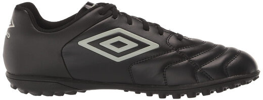 Umbro Men's Football Turf Training Shoes Low-top Breathable Sports Shoes Black/Grey 11.5
