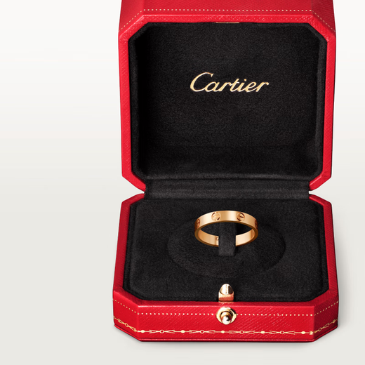 Cartier (Cartier) ring for men and women, 3.6 mm wide LOVE wedding ring couple wedding ring B4085200 18K rose gold 52