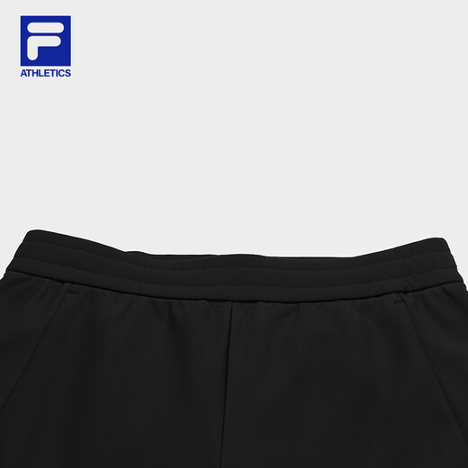 FILA official women's knitted trousers 2025 winter fitness sports basic plus fleece straight pants