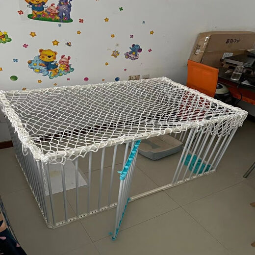 Pet anti-escape net, safety fence, rope net, anti-escape dog and cat cage, dog fence, anti-escape and anti-jumping net, white rope net (suitable for pets who do not bite the rope) 2.5 meters long and 1 meter wide