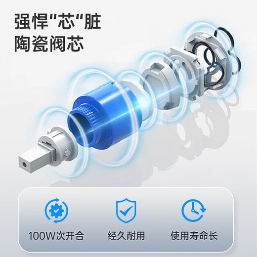 
OULIN Kitchen faucet induction faucet hot and cold rotary pull-pull type intelligent faucet wash basin faucet 9906 Non-induced crystal diamond silver pull-pull three-out faucet 9806