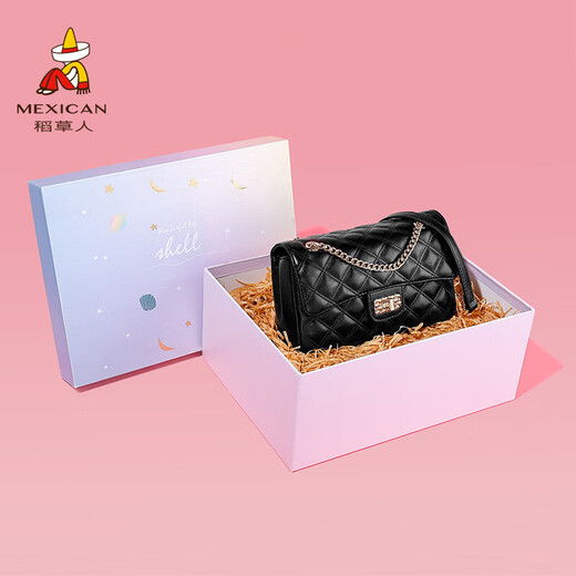 Scarecrow bag women's bag 2025 new shoulder crossbody bag light luxury rhombus bag gift box birthday gift for girlfriend and wife