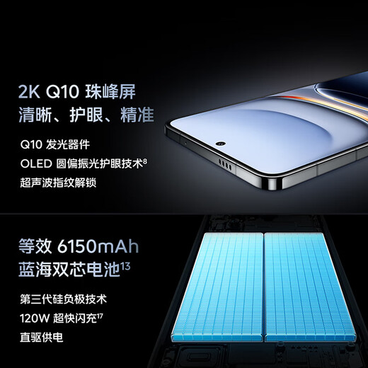 VivoiQOO 13 Snapdragon 8 Extreme Edition Mobile Platform Self-developed E-Sports Chip Q2 2K 5G E-Sports Phone Legend Edition 12GB+256GB Official Standard