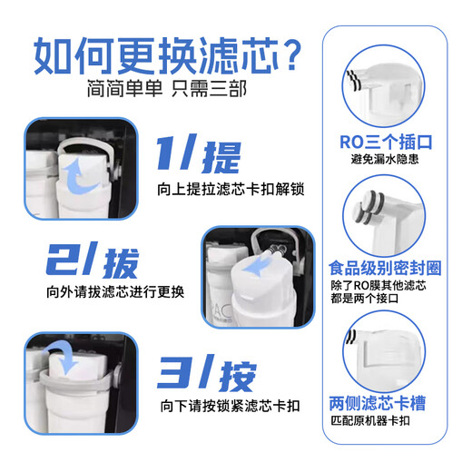 Linleyuan convient au purificateur d'eau MIDEA S1 Élément filtrant MRC1686 / 1790AB-400 Hualing WAH75 Ensemble complet 151 MRC1592 / 1593/1786/1886