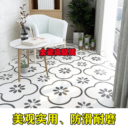 Azulejos de flores personalizados 600x600 Balcón Azulejos de cerámica de cerámica antiguos baldosas de pared de baño Fondo de pared retro Tienda de cocina RET SL6627