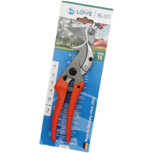 Deutsche Beschneidungsschere Lowe15104/107 Ambossen geschnittenes Obstbaum -Schnittschere Hartzweige Schere Löwe Marke 14107 Beschneidungsschere + Scher -Set
