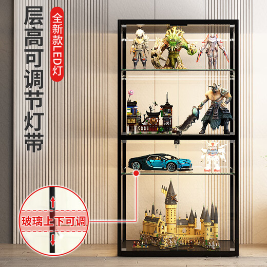 Lego figure display cabinet household glass cabinet animation model building block storage cabinet transparent dust-proof display rack customization whole house customization multi-style multi-color multi-size