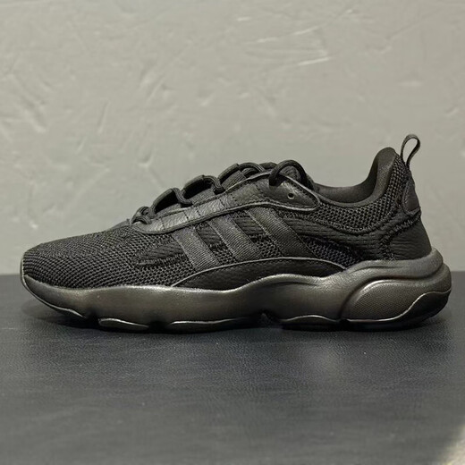 阿迪达斯 （adidas）三叶草男鞋女鞋夏季运动鞋网面透气跑步鞋复古老爹鞋休闲鞋JQ3927 JP8237/全黑 43