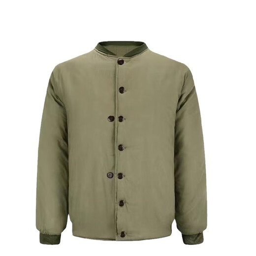 Jihua 3505 old-fashioned military green cotton-padded jacket, men's thickened cotton-padded jacket, cold-proof clothing, labor protection cotton-padded clothing, cold storage cotton-padded coat, premium cotton-padded coat, large size (recommended 155Jin Jin is equal to 0.5kg -175Jin Jin is equal to 0.5kg)