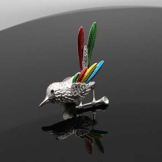 Xifei brooch for men and women, gentleman's fun bird corsage short pin, suit clothing accessories, business casual