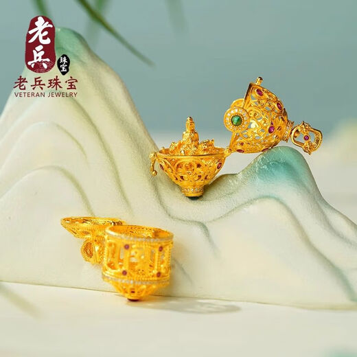 Veteran jewelry factory store 18k necklace women's snake bone four-leaf clover gold old gold live broadcast special shooting 9 non-corresponding products