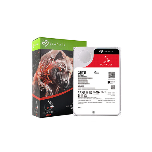 Seagate (SEAGATE) NAS hard drive 16TB 256MB mechanical hard drive CMR vertical silent and low consumption data recovery service 3.5 inches Seagate Coolwolf ST16000VN001