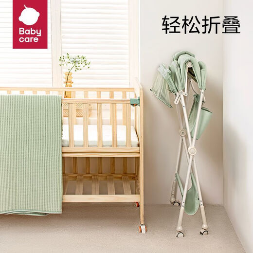 BY BABYCARE尿布台新生儿尿布护理太婴儿多功能洗澡换尿布移动可折叠 尿布护理台___蓝色