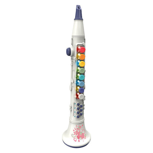 Jennerson Kinder Saxophon Baby kleiner schwarzer Röhrchen Elektrische Windinstrumente Kollektion für Anfänger Leicht zu lernen tragbare Musikspielzeug Red Clarinet [gewöhnliche Batterie]