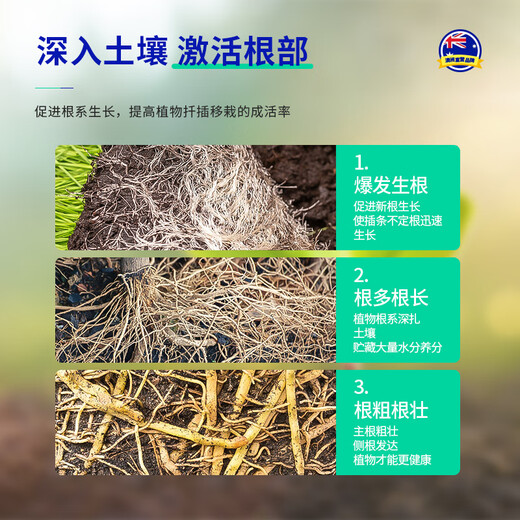 Tang Benchen Green Rooting Liquid Hydroponic Plant Special Nutrient Solution Promotes Growth, Rooting and Seedling Potassium Fulvic Acid Fertilizer 2 Bottles of Rooting Liquid + 1 Bottle of Vitality