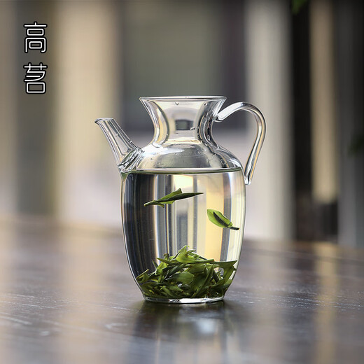 Gaoming Gaoming green tea teapot imitation Song Dynasty glass transparent holding pot Song Dynasty pot Kung Fu one person small teapot tea household tea cup