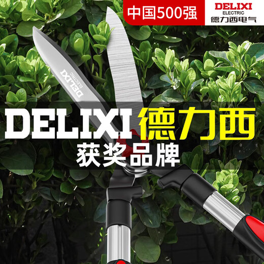 Delixi garden scissors for flower cutting, large pruning shears for pruning branches, lawn pruning, greening garden flower shears, enhanced straight-grain blade - garden shears (SK5 steel blade)