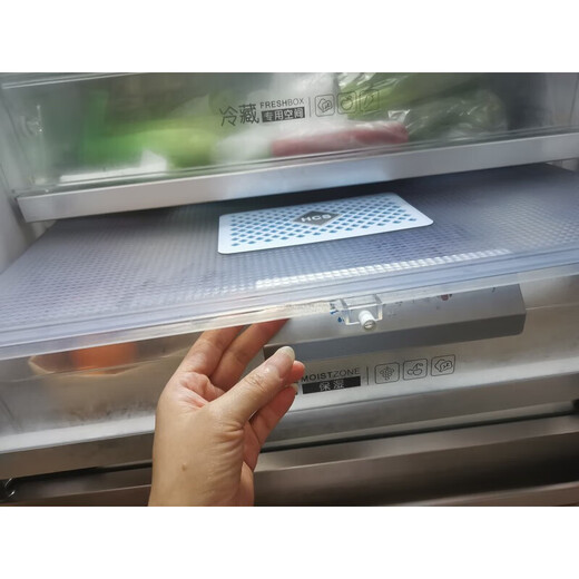 XMSJ适用海尔冰箱保鲜抽屉盖子BCD-405WDGQU1/BCD-415WDVC塑 6627B长56宽34无蓝色不带塞子