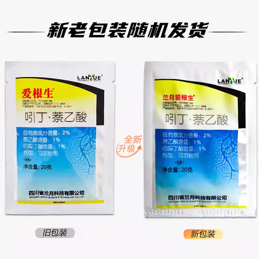 Lanyue Aigensheng 2% indolebutyric acid naphthalene acetic acid rice growth regulator to improve transplantation and root growth regulator 20g