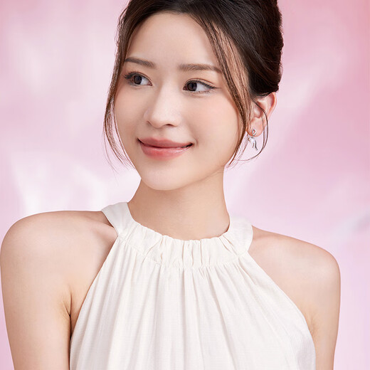 Saturday Fortune (ZLF) S925 Silver Freshwater Pearl Earrings for Women Bow Sweet Princess Earrings for Birthday Gifts One Pair of Earrings