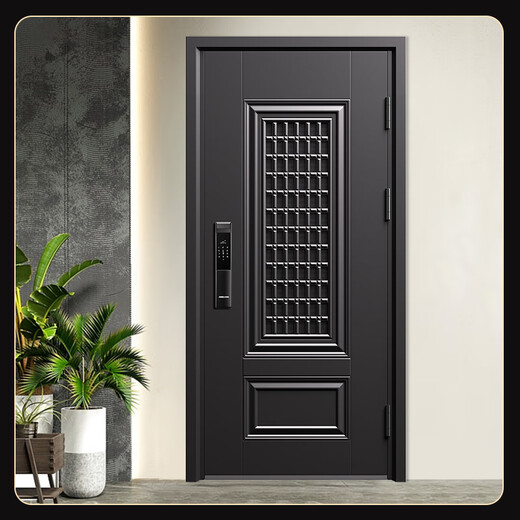 
OUDILE ventilated 4th-level anti-theft door entrance door + door middle door breathable ventilation door window mother door + smart fingerprint lock Mechanical lock 2150*960/2050*1050