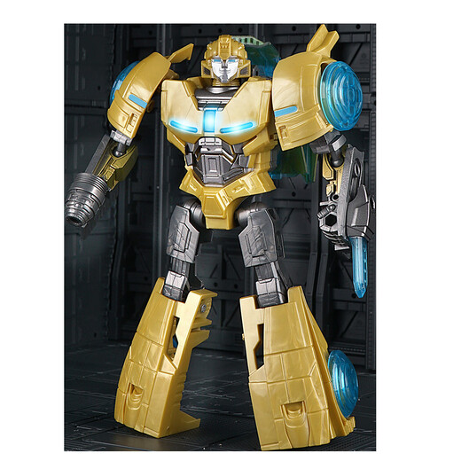Black Mamba Taiba Transformation Toy King Kong Alloy Edition Qingtian Figure Column Megatron Autobot Robot Figure Model Hornet War God (with lights)