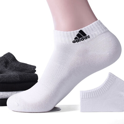 
Adidas official website official men's socks women's socks spring training fitness sports socks casual breathable towel bottom short socks DZ9435/white/three pairs L-suggestions S-suggestions sizes 35-38