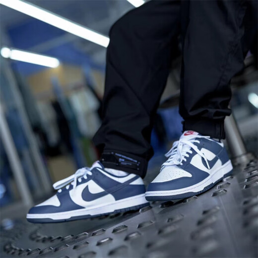 Nike (Nike) Dunk Low Männer mit niedrigem Top Leichter, bequem bequeme einfache einfache Nicht-Schlupf-Anti-Schale-Casual-Sport-Klassiker Ever-Match-Schuhe DD1391-400 Weiß und Blau 40 (250 mm)