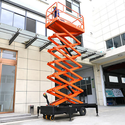 Customized Mobile Scissors Typ Electric Hydraulic Lift Plattform Mobiler Aufzug Luftfahrtfahrzeughöhle GLEIBETSCHAFTSHAFT FSJY1416 HYDRAULIC DRIVE 230 KILMOMTER JIN [JIN ist gleich 0,5 Kilogramm] Erhöht um 1 1