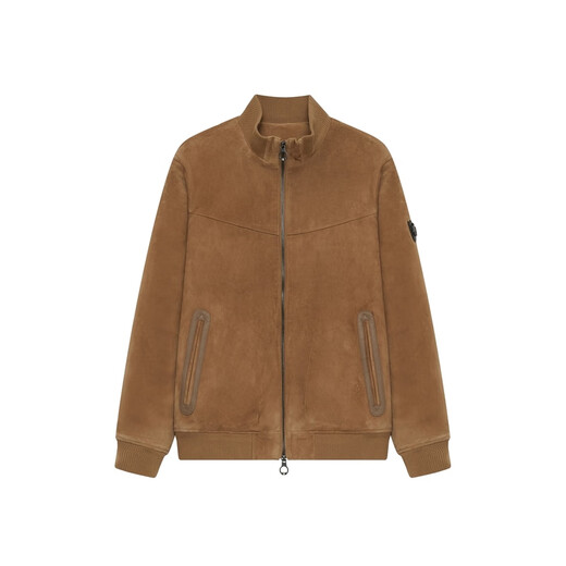 Teenie Weenie小熊男装夹克冬季简约风潮流短款立领休闲外套 中卡其色 L 175