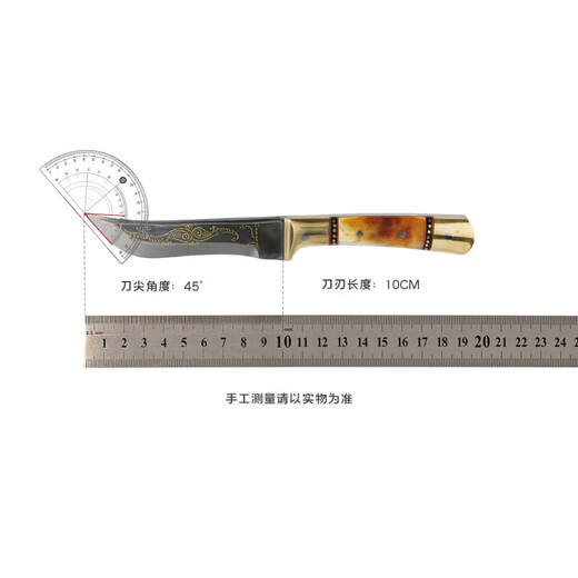 Yingjisha pocket knife purely handmade bearing steel forged static model