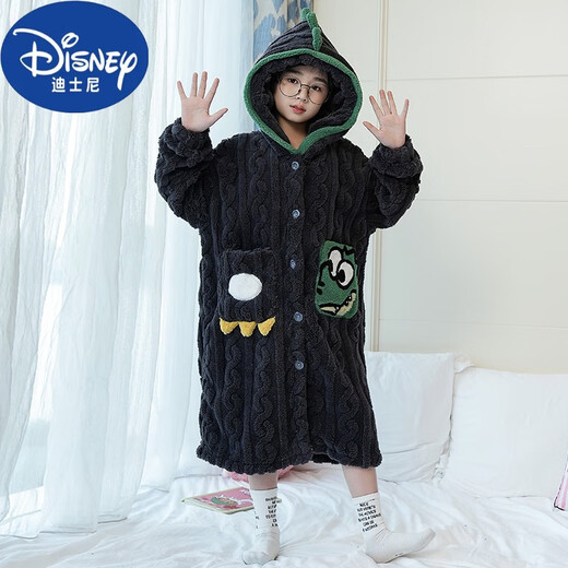 
Disney winter thickened children's nightgown flannel long baby pajamas men's big boys and girls coral velvet bathrobe home clothes LDE6636 This Ultraman will shine, children's size 10/110CM