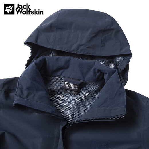 Jack Wolfskin Wolfskin Claw Shock Clothes Women's Spring and Autumn Outdoor Sports Windproof Waterproof Jacket Inner Collar Plus Fleece Hooded Warm Jacket 1010/Raw Blue S 160/84A