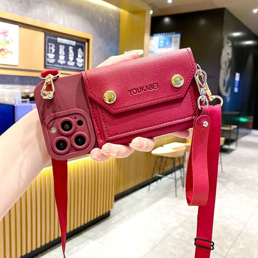 派钦vivoy100手机壳y35s17软壳防摔x90sy78斜挎挂绳s16零钱卡包y52sy3 墨绿色双层零钱包+手绳+斜挎背带 其他型号拍下联系客服备注