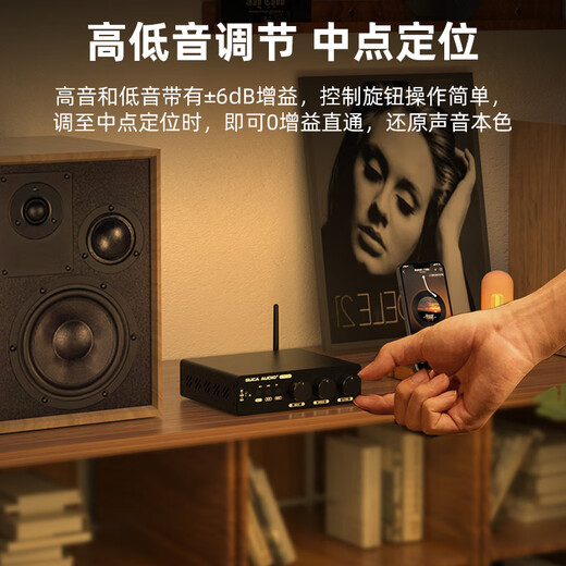 SUCA AUDIO M-99E PRO amplifier power Bluetooth USB digital home hifi fever-grade preamplifier small 2.1 subwoofer audio amplifier black free 48V5A power supply