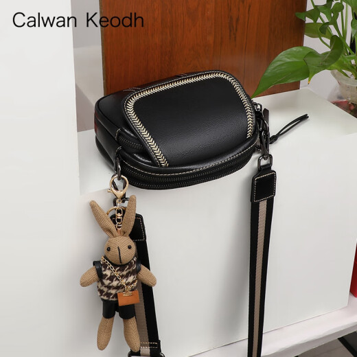 CALWAN KEODH官网包包女包新款百搭单肩包时尚小圆包生日礼物送女友老婆 【黑色】轻奢小众休闲斜挎包实用走心女生闺蜜