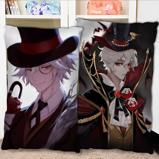 Identity V Jack pillow half body 2D peripheral customized double-sided printed photo sleeping strip pillow gift double-sided customized send picture to customer service 40x60cm satin pillowcase only