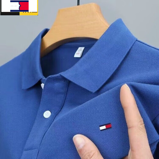 Tommy Hekelly American Tommy Kurzarm T-Shirt T-Shirt Herren Sommer Baumwoll-Revers Polo Modem modisch und evergrande lässige obere weiße hellgrau m17084a empfohlen 120jin [Jin gleich 0,5 kg] Alle Größe